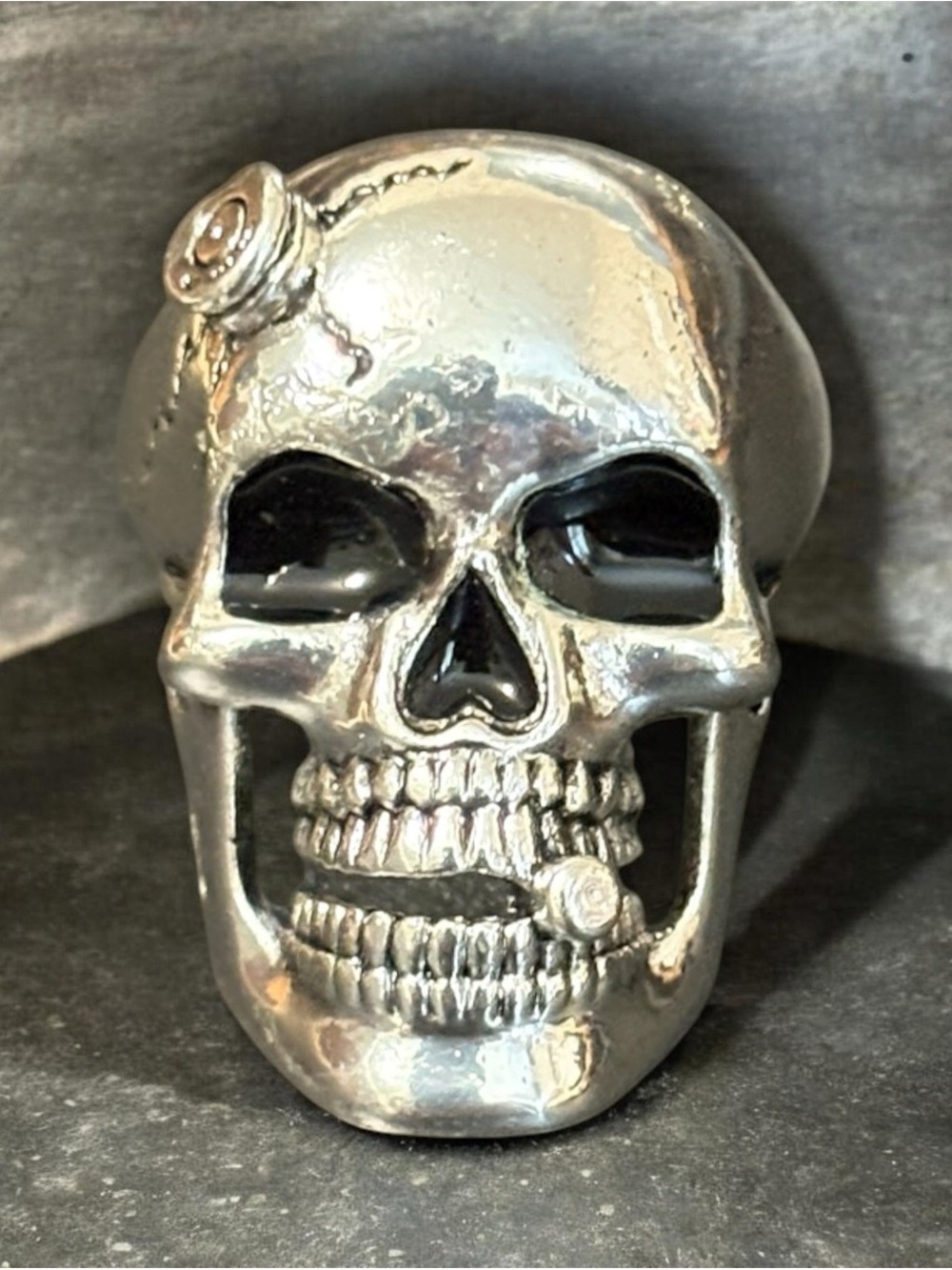 Silver Skull Ring